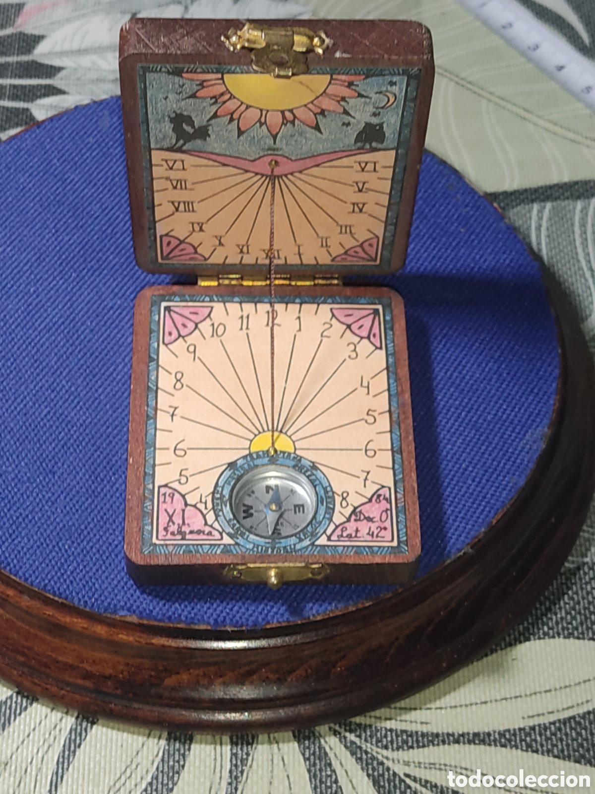 Coleccionismo: Reloj de sol con br&uacute;jula Japan & Falguera.