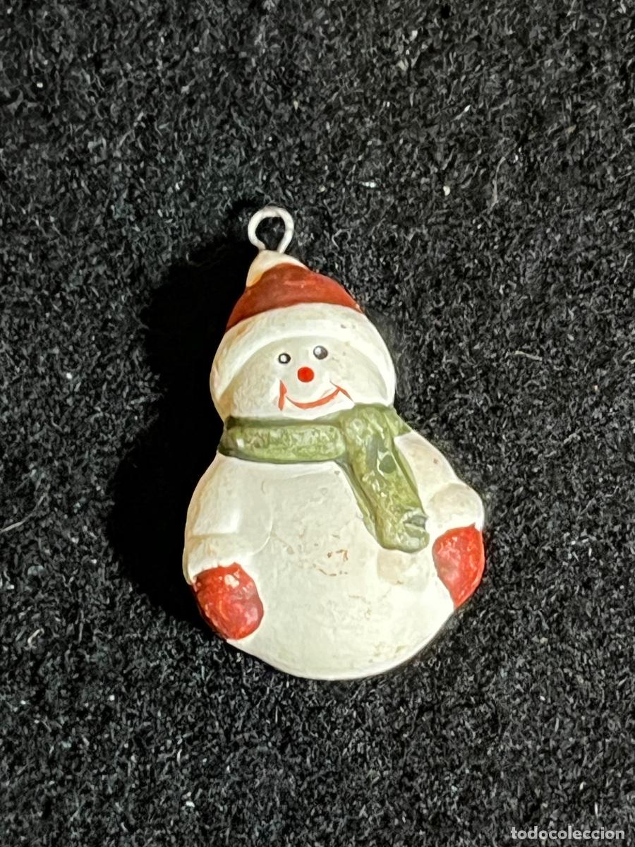 Collecting: Colgante mu&ntilde;eco de nieve navide&ntilde;o decoraci&oacute;n &aacute;rbol Navidad vintage resina