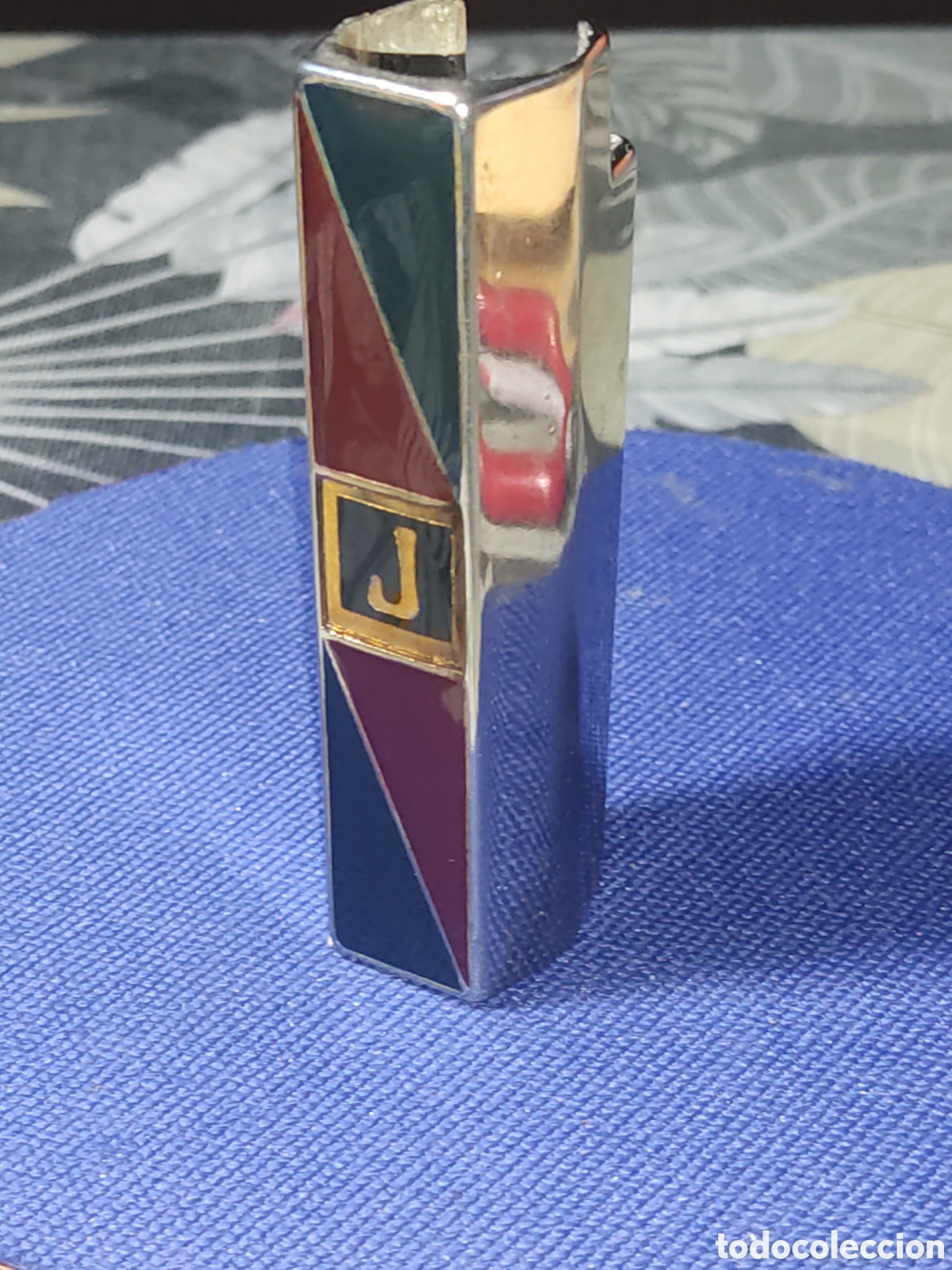 Coleccionismo: Funda para mechero Clipper con la inicial J.Vintage.