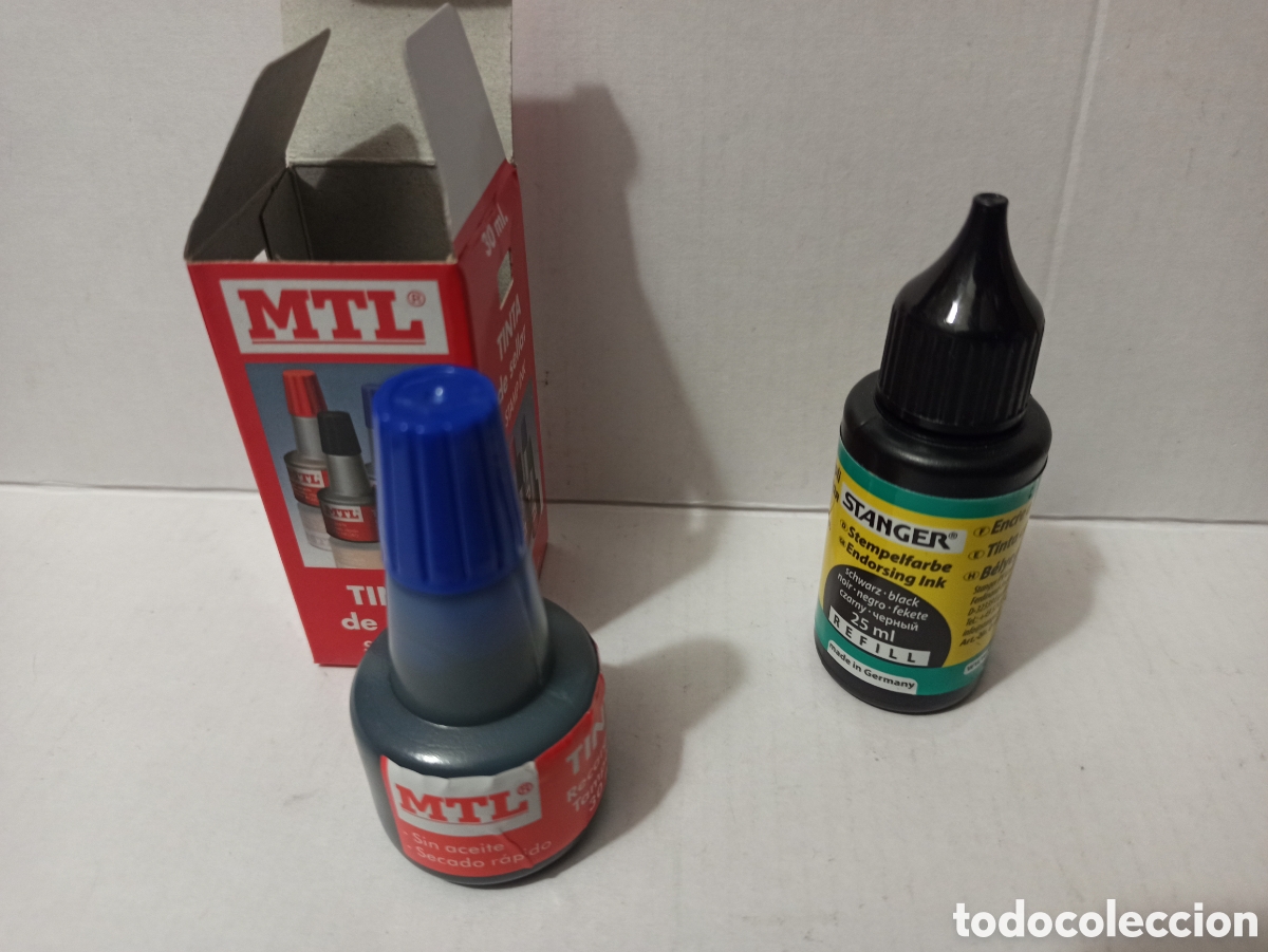 Coleccionismo: Tinta para sello y tamp&oacute;n. - Foto 2