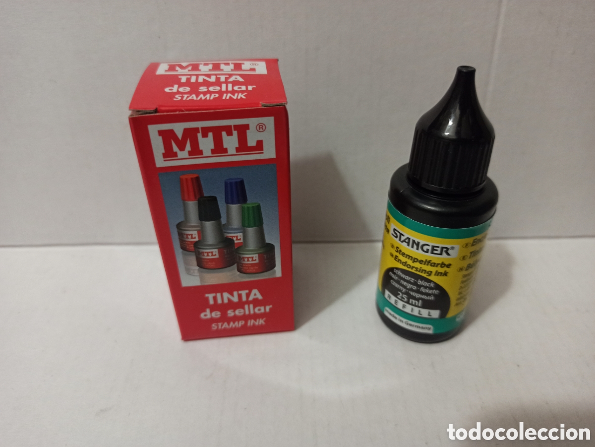 Coleccionismo: Tinta para sello y tamp&oacute;n. - Foto 1