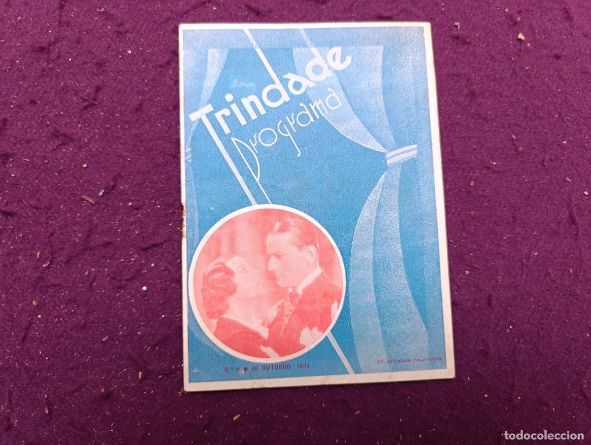 Colecionismo: Antiguo Programa, Trindade, 1934, en portugu&eacute;s