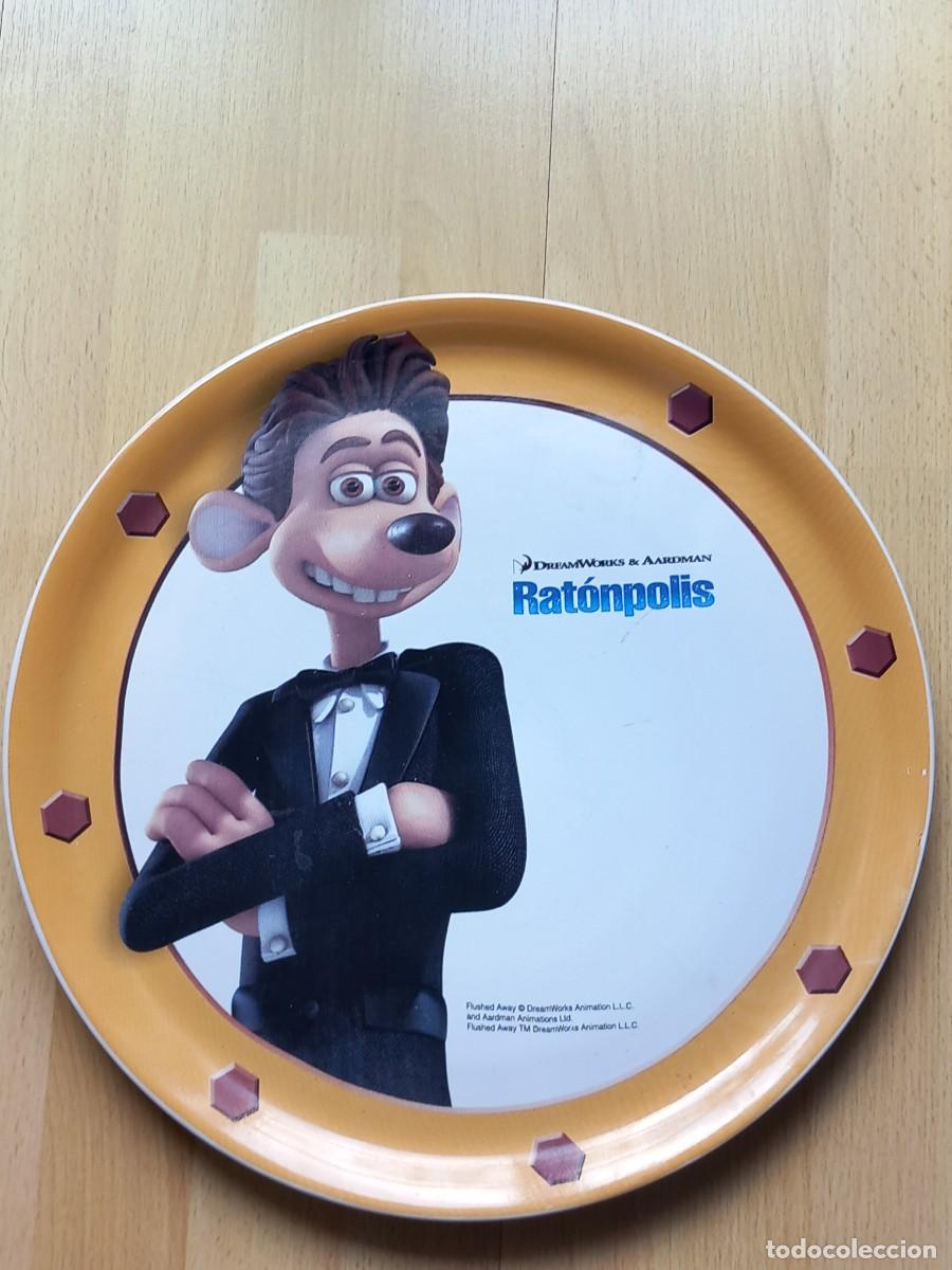 Colecionismo: Plato cer&aacute;mico Ratanpolis, obsequio telepizza. Raro