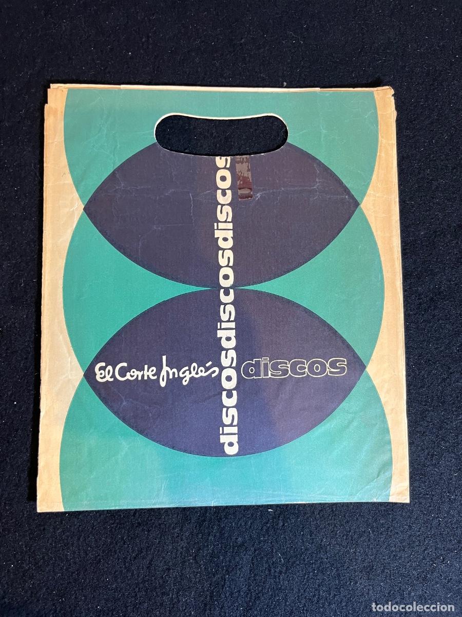 Coleccionismo: Bolsa discos El Corte Ingl&eacute;s vintage publicidad vinilos LP a&ntilde;os 70 retro