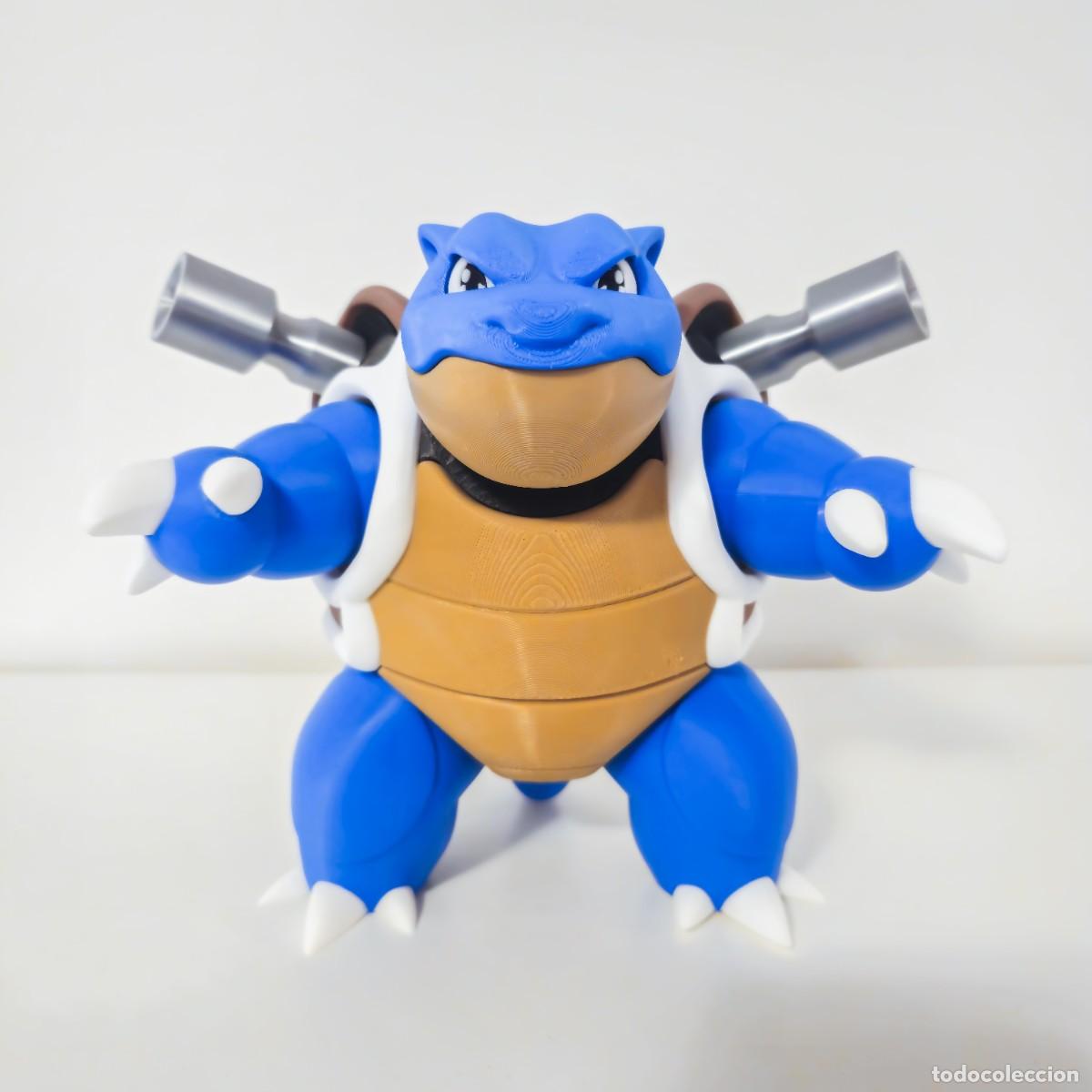 Coleccionismo: Figura Blastoise XL +20cm - Gran Detalle y Acabado Manual - Coleccionismo Pok&eacute;mon