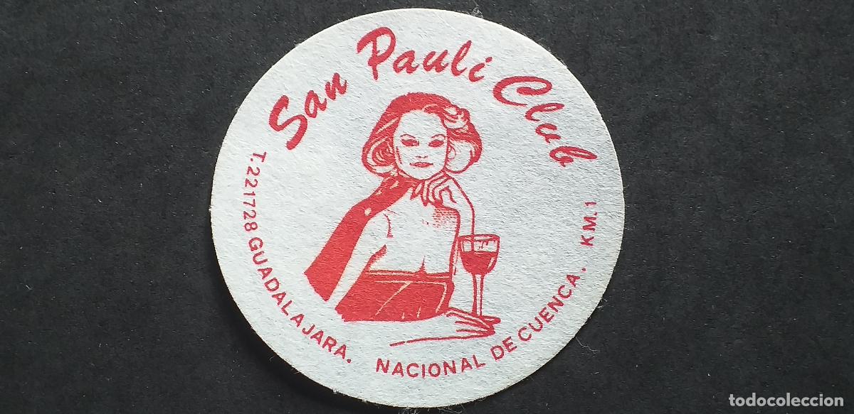 Colecionismo: POSAVASOS-V28-VII-DIAM.80mm.-SAN PAULI CLUB-GUADALAJARA