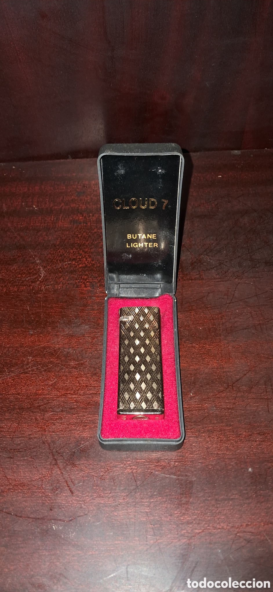 Collectionnisme: Encendedor Butano Cloud 7 Vintage - Dise&ntilde;o Slim Diamantado