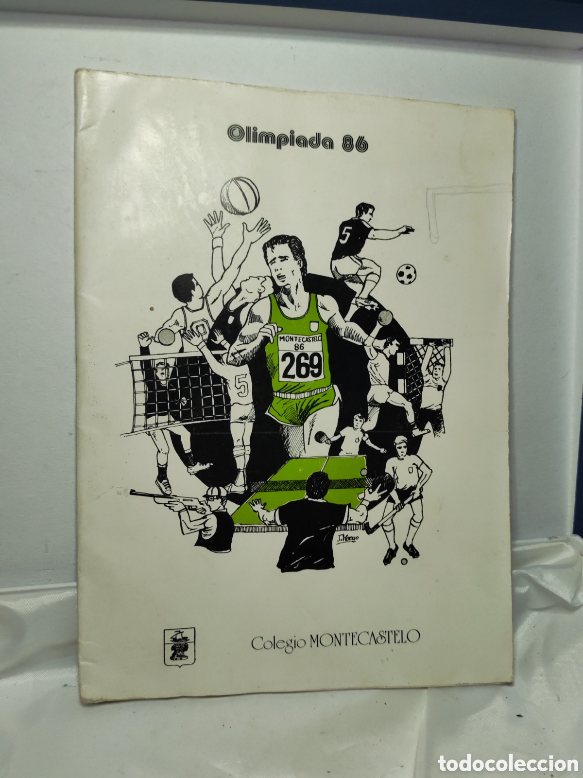 Collectionnisme: Vigo . Olimpiadas Colegio Montecastelo 1986 . Programa conmemorativo .