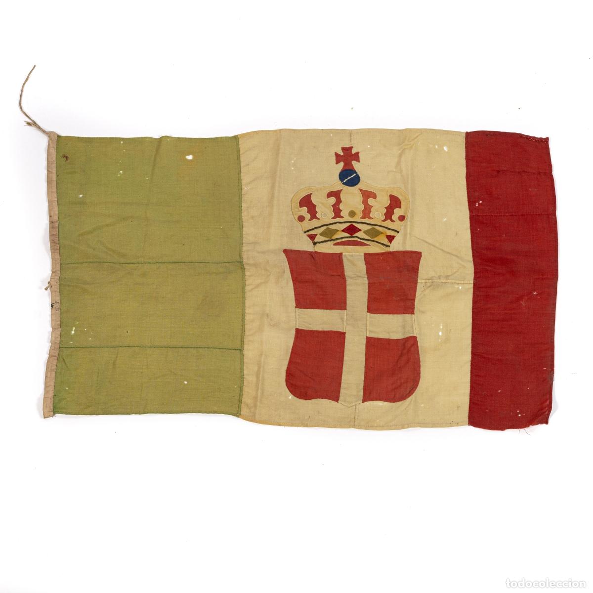 Coleccionismo: Alfombras y tapices - Bandera del Reino de Italia