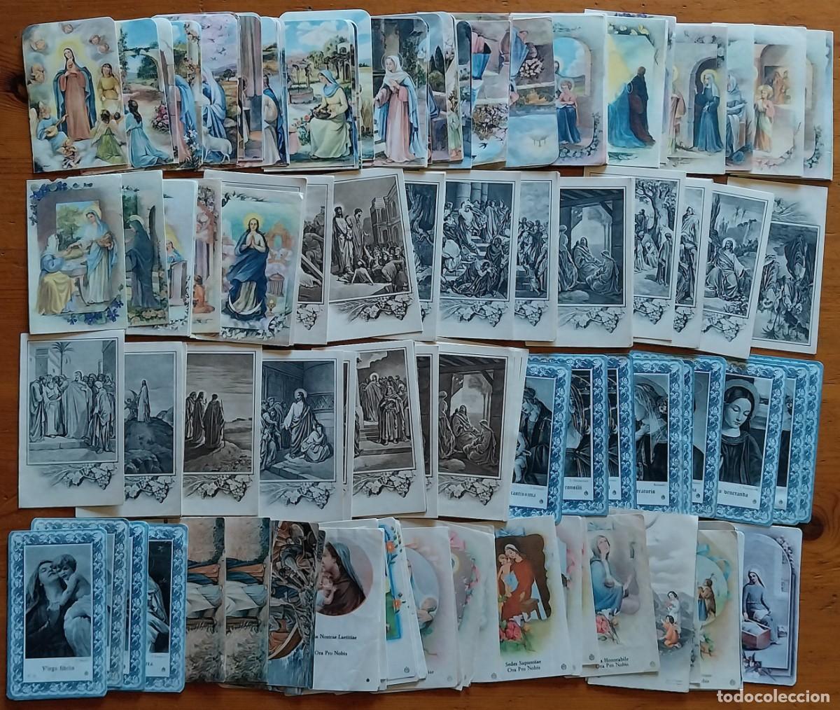Coleccionismo: Enorme lote de estampas religiosas.