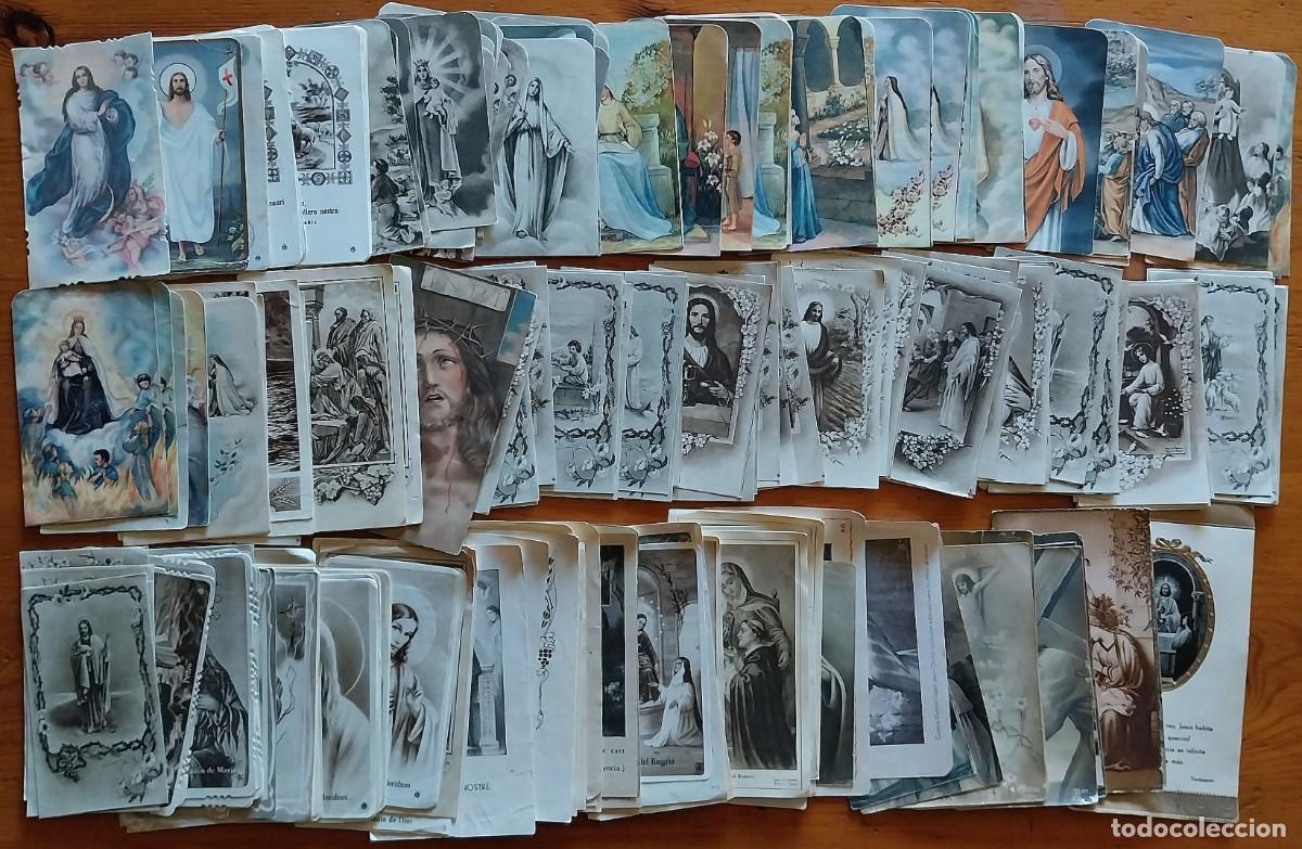 Coleccionismo: Enorme lote de estampas religiosas.