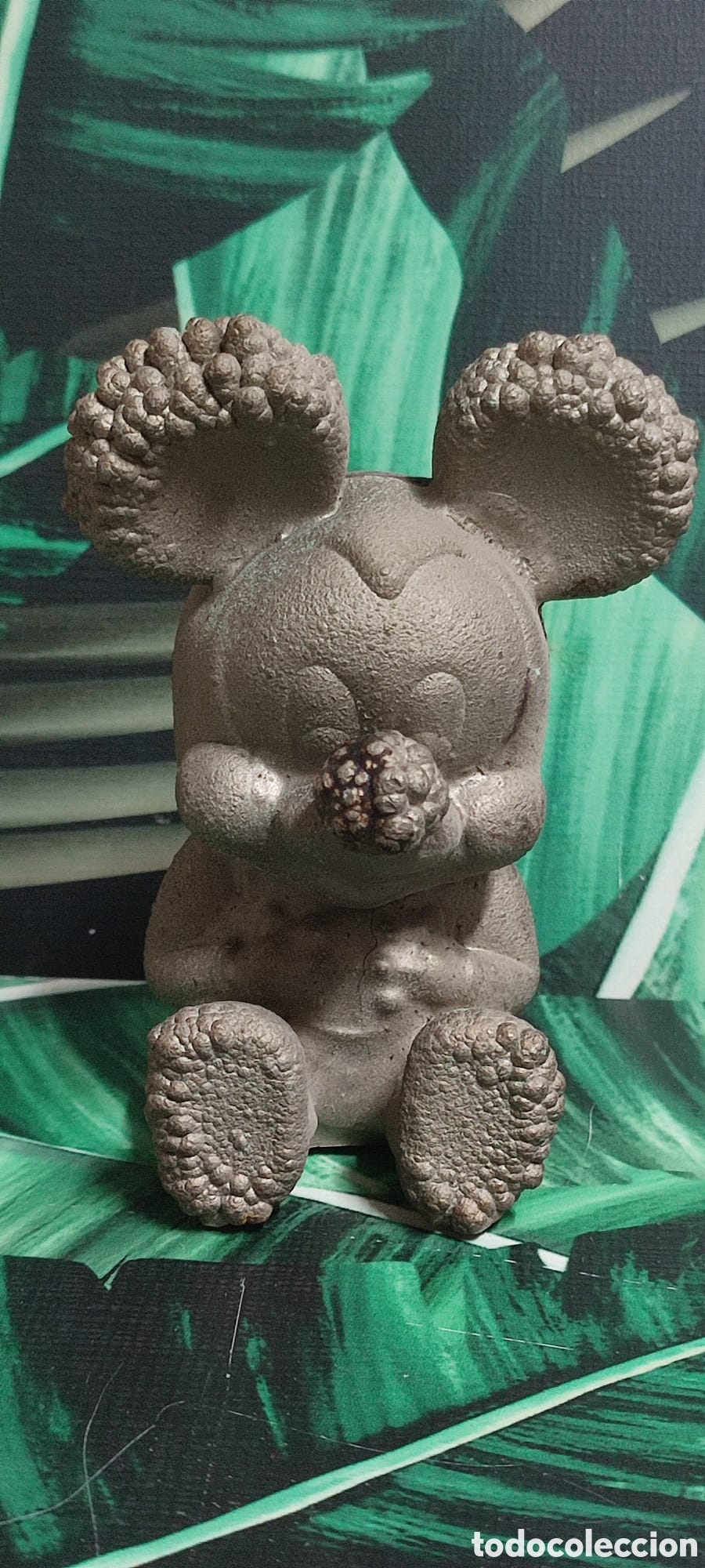 Coleccionismo: QAntiguo y espectacular molde molde matriz de n&iacute;quel para fabricaci&oacute;n de mu&ntilde;ecos Beb&eacute; Mickey Mouse.