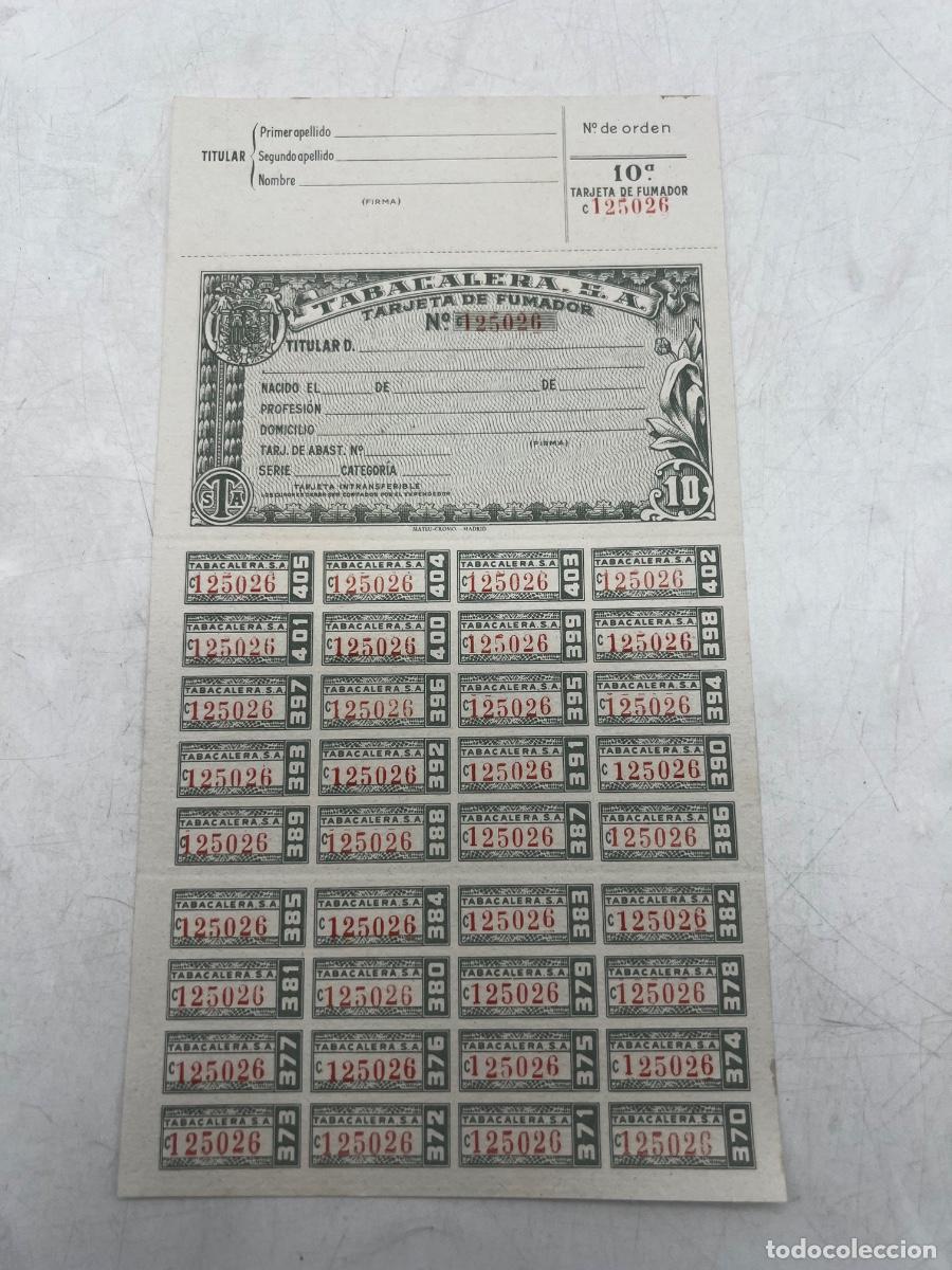 Coleccionismo: TARJETA DE FUMADOR. NUEVA SIN USAR. 22 X 11,5 CM.