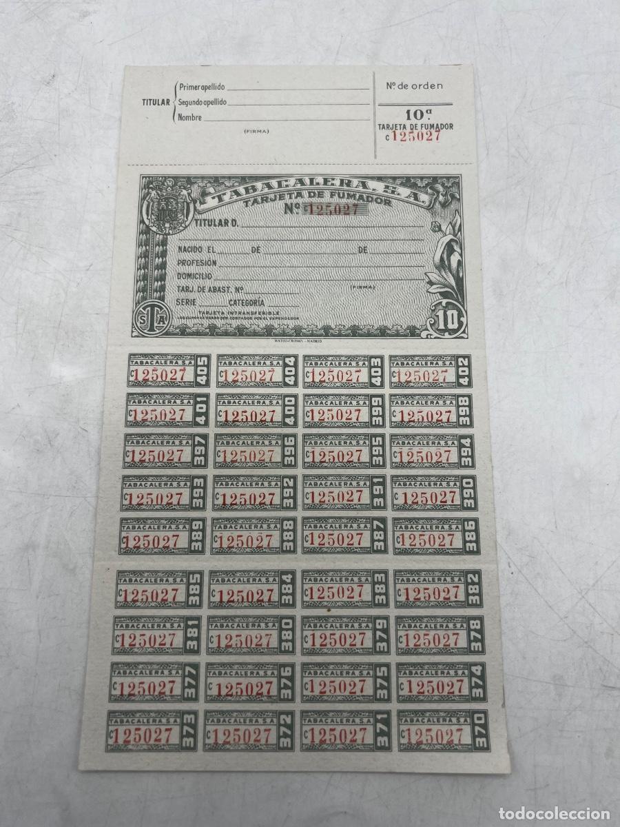 Coleccionismo: TARJETA DE FUMADOR. NUEVA SIN USAR. 22 X 11,5 CM.