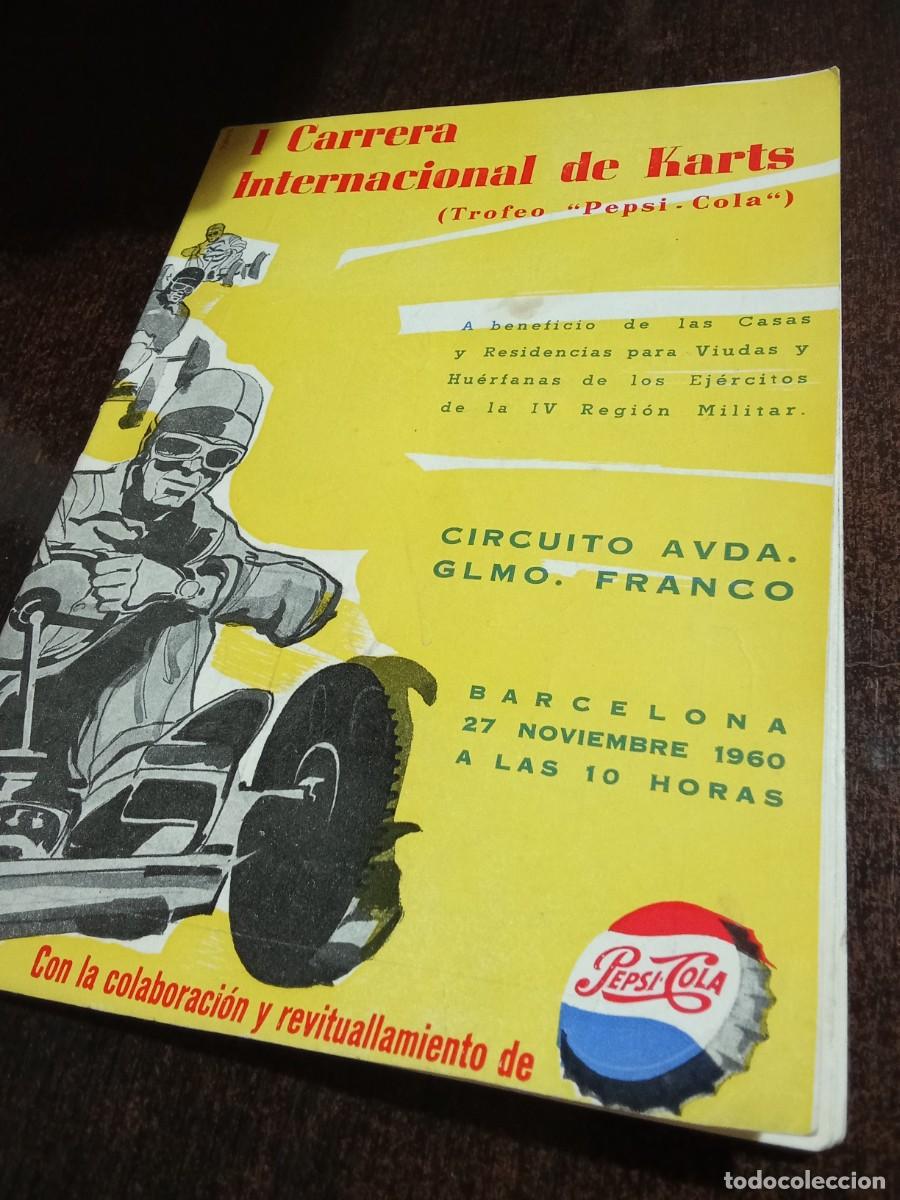 Coleccionismo: I Carrera Internacional de Karts.Trofeo pepsi-cola.