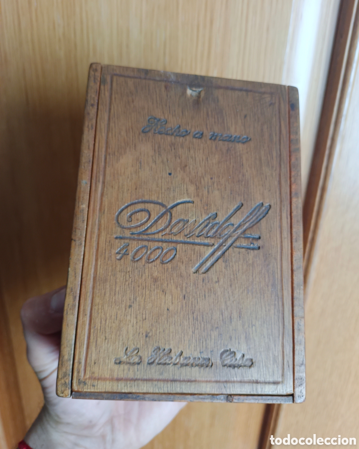 Coleccionismo: Antigua caja vacia de puros habana Cuba Davidoff 4000