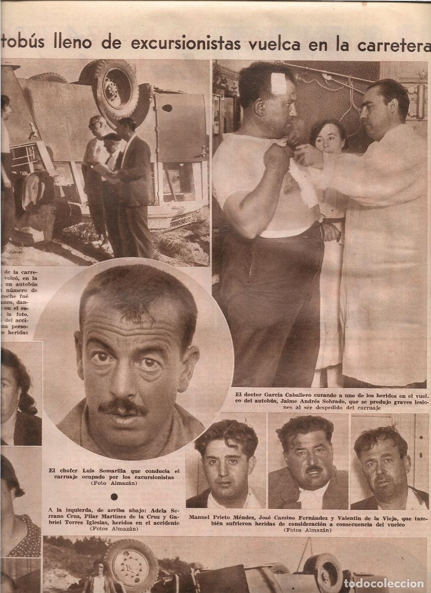 Coleccionismo: A&Ntilde;O 1933 RECORTE PRENSA KM 11 CARRETERA LA GRANJA ACCIDENTE AUTOBUS PASAJEROS CHOFER LUIS SOMARILLA