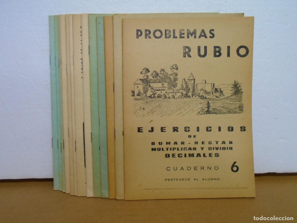 Coleccionismo: LOTE DE 14 CUADERNOS ESCOLARES DE&rdquo;RUBIO&rdquo;,TODOS DIFERENTES,SIN USO.