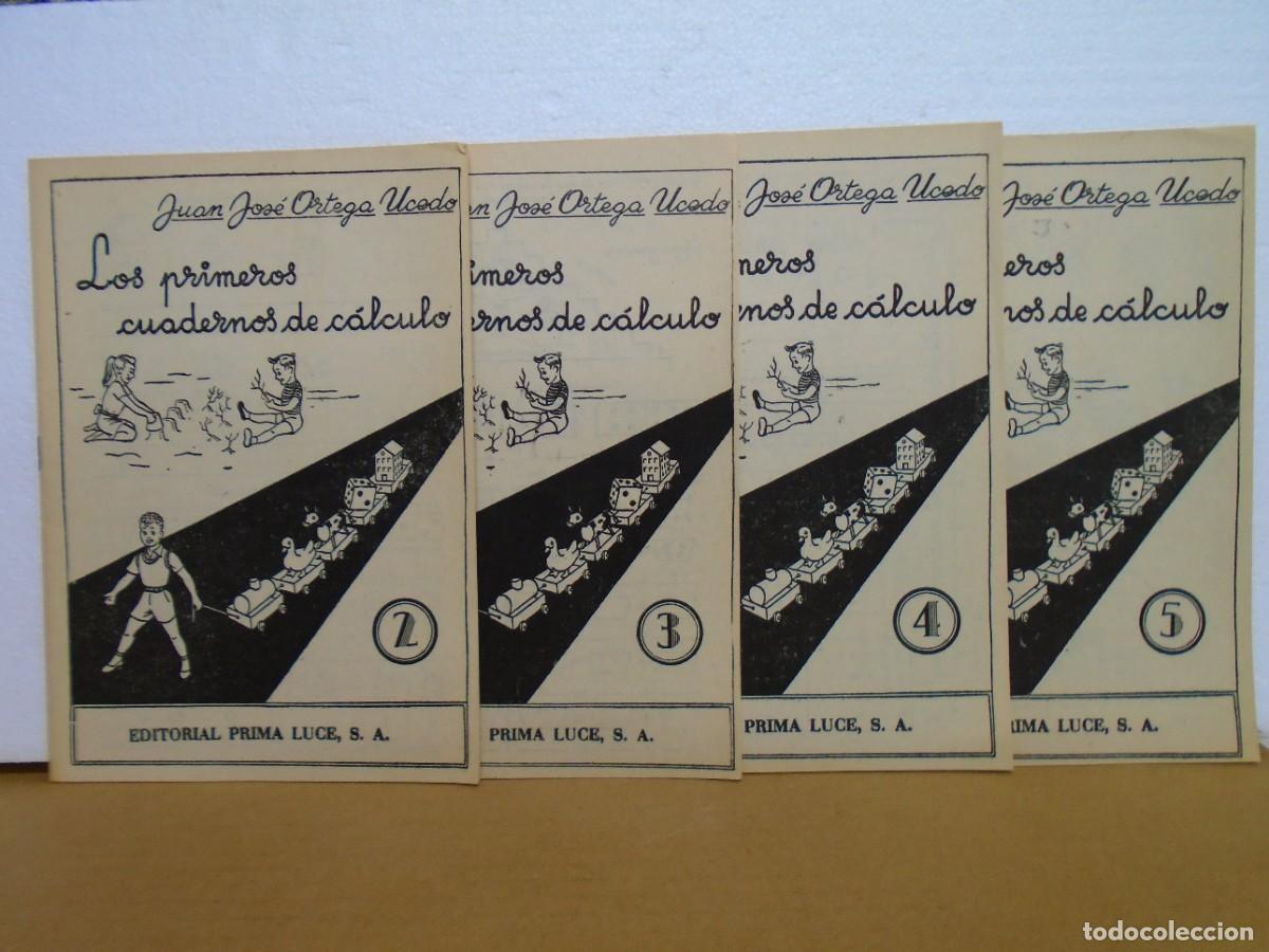 Coleccionismo: LOS PRIMEROS CUADERNOS DE CALCULO/EDIT.PRIMA LUCE,A&Ntilde;OS 60/CUADERNOS N&ordm; 2-3-4-5, SIN USO.