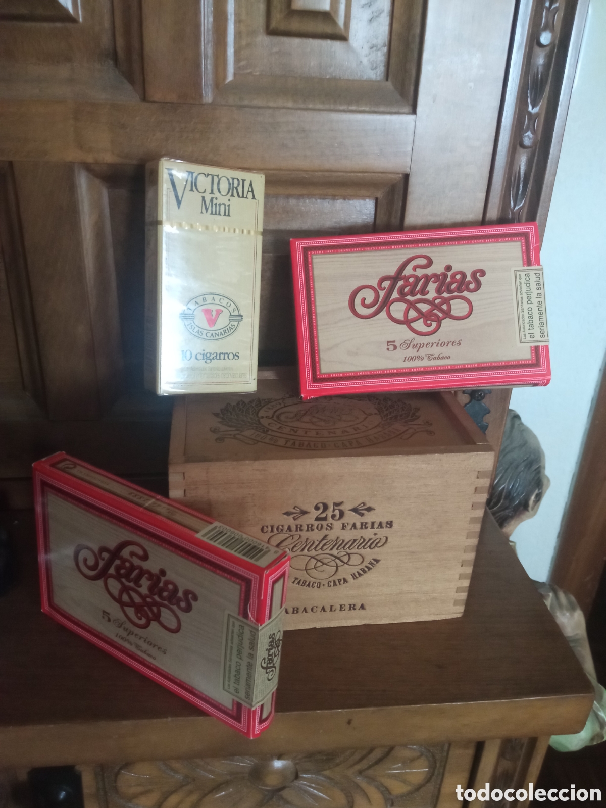 Coleccionismo: Lote de caja de farias del centenario y 3 cajas de cigarros puros
