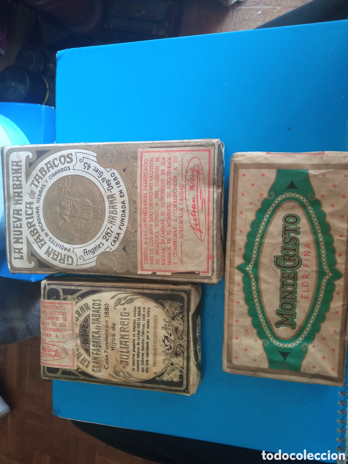Coleccionismo: Lote de 3 paquetes de tabaco de picadura de Cuba