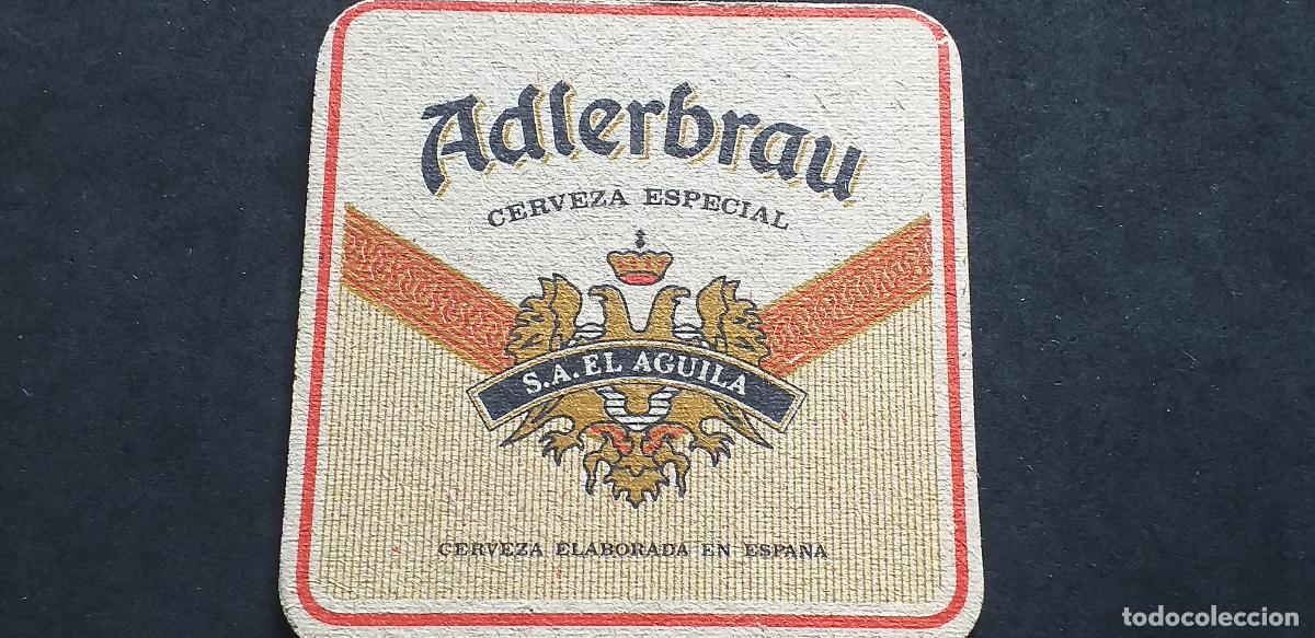 Colecionismo: POSAVASOS-V28-VIII-90X90mm.-ADLERBRAU