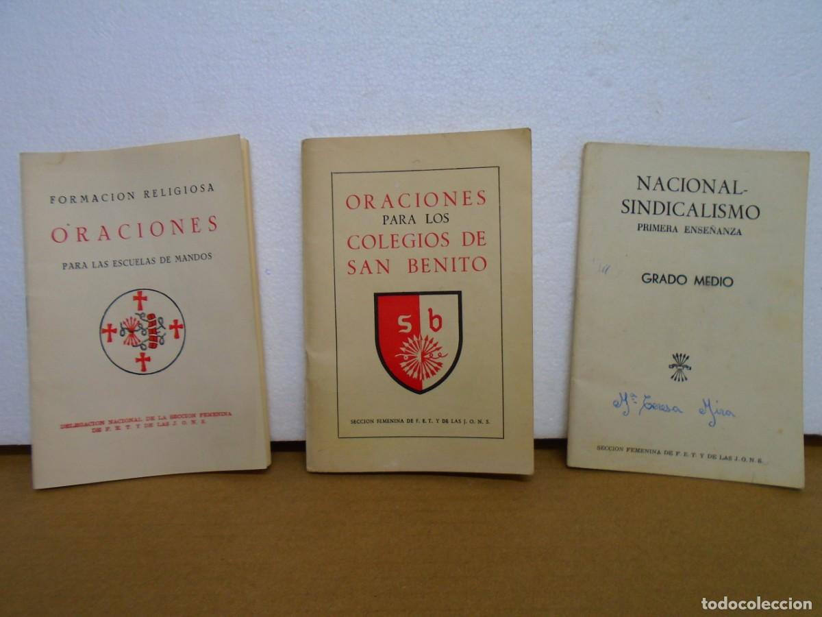 Coleccionismo: SECCION FEMENINA DE F.E.T. Y DE LAS J.O.N.S.(NACIONAL-SINDICALISMO)ORACIONES,A&Ntilde;OS 50.