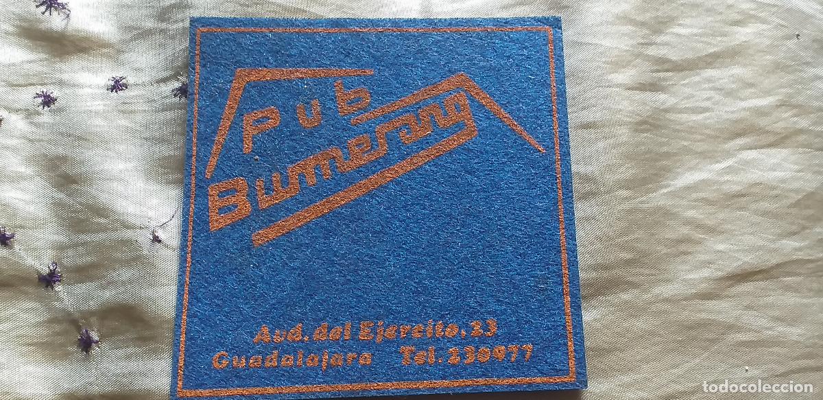 Colecionismo: POSAVASOS-V28-VIII-90X90mm.-PUB BUMERANG-GUADALAJARA