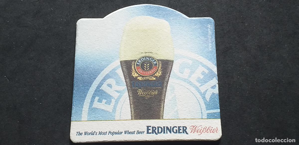 Coleccionismo: POSAVASOS-V28-VIII-90X90mm.-ERDINGER