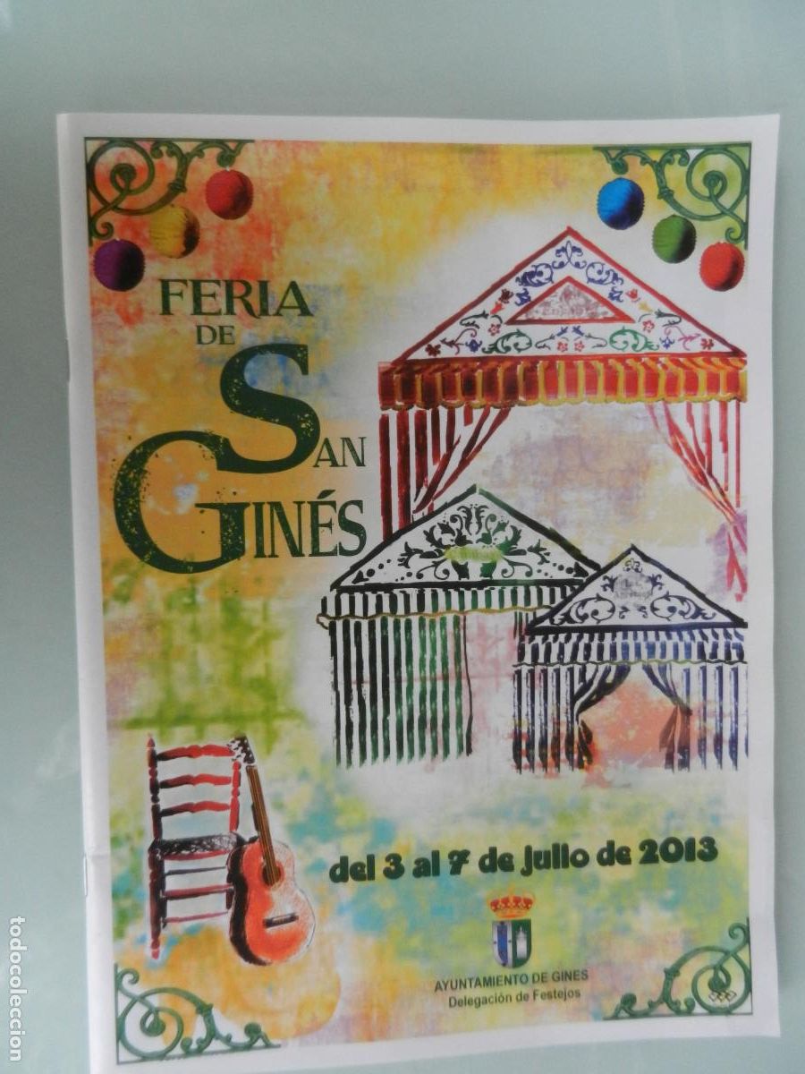 Coleccionismo: FERIA DE SAN GIN&Eacute;S - AYUNTAMIENTO DE GINES PROGRAMA DE FIESTAS 2013
