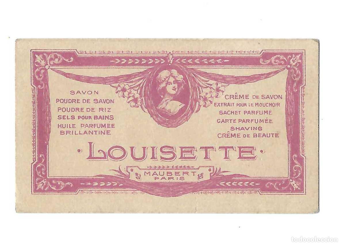 Coleccionismo: TARJETA PUBLICIDAD DE PERFUME- LOUISETTE. MAUBERT. PARIS. A&Ntilde;OS 40