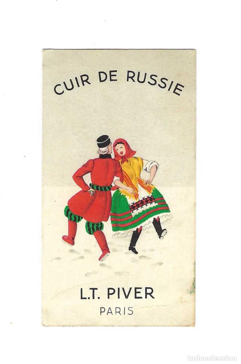 Coleccionismo: TARJETA PUBLICIDAD DE PERFUME- CUIR DE RUSSIE. L. T. PIVER. PARIS. A&Ntilde;OS 40