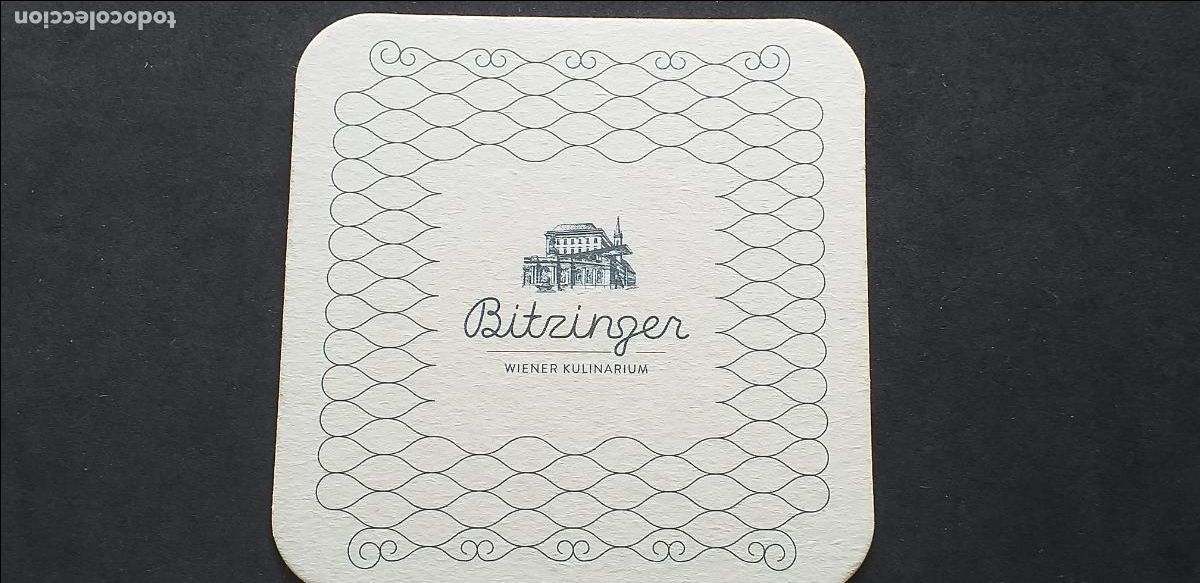 Coleccionismo: POSAVASOS-V28-VIII-90X90mm.-BITZINGER