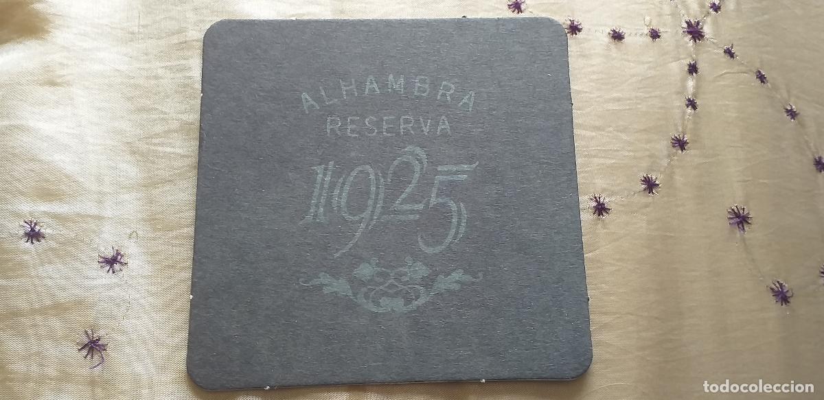 Coleccionismo: POSAVASOS-V28-IX-100X100mm.-ALHAMBRA 1925