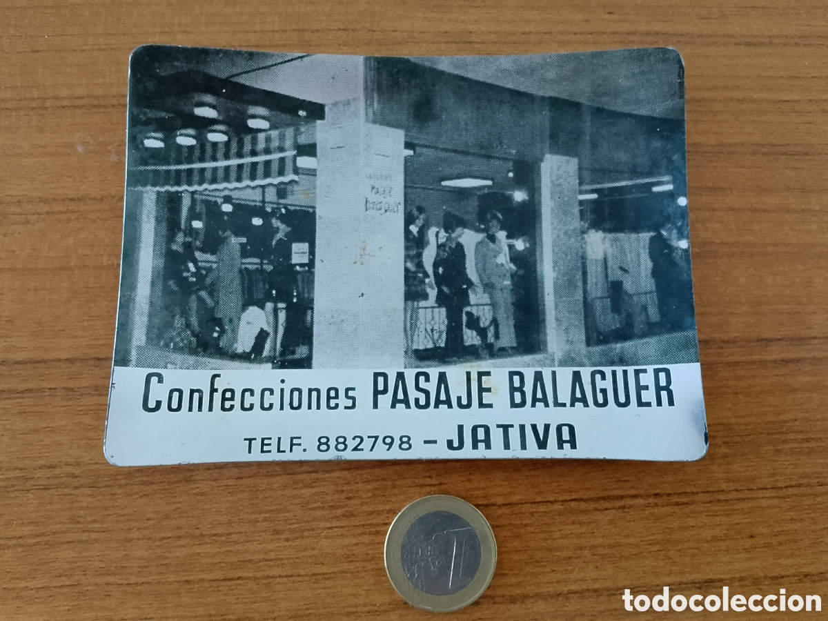 Sammeln: ANTIGUO CENICERO DE ALUMINIO CONFECCIONES PASAJE BALAGUER JATIVA XATIVA MUY CURIOSO