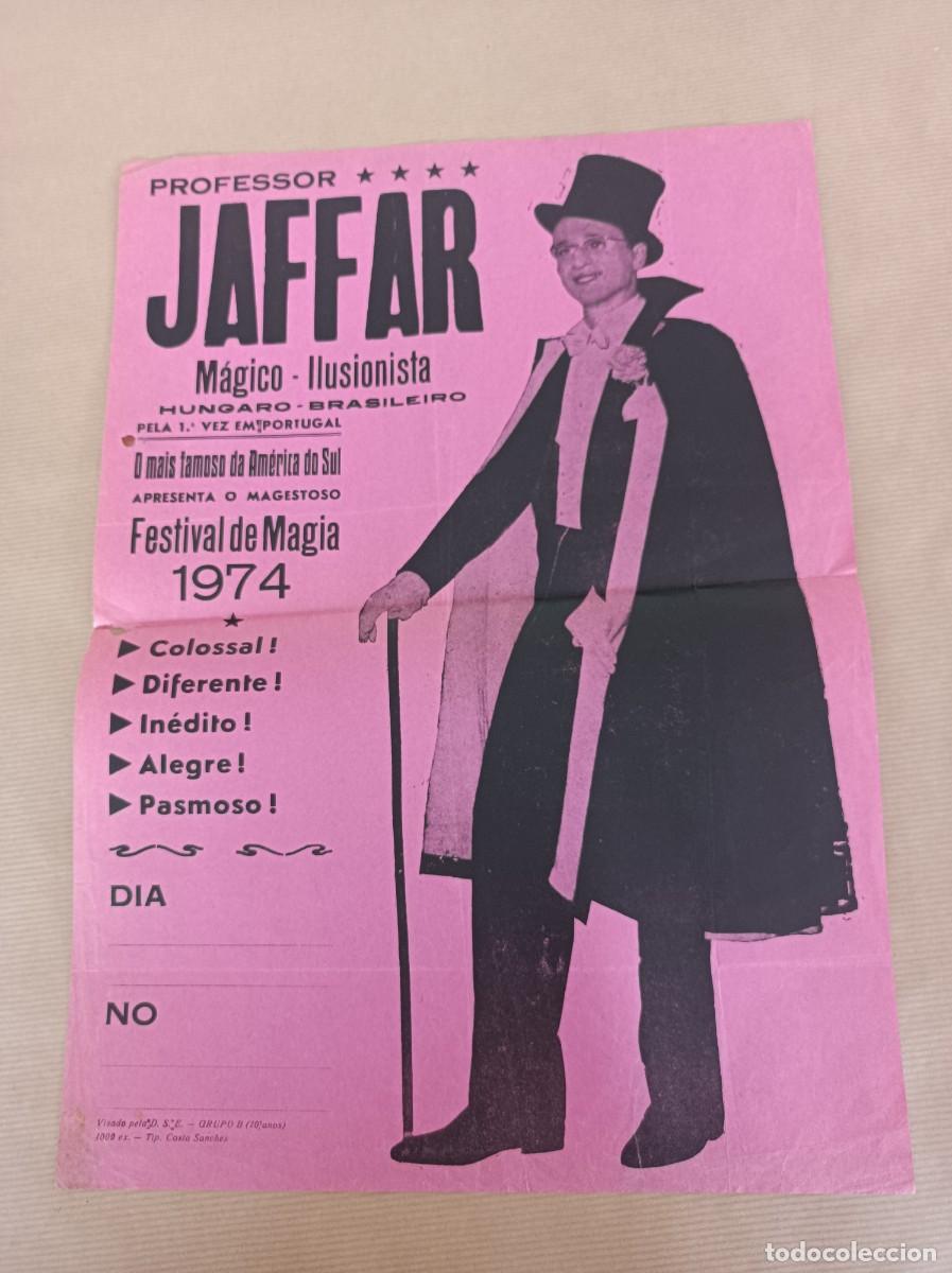 Coleccionismo: PROFESOR JAFFAR M&Aacute;GICO ILUSIONISTA FESTIVAL DE MAGIA 1974 PORTUGAL
