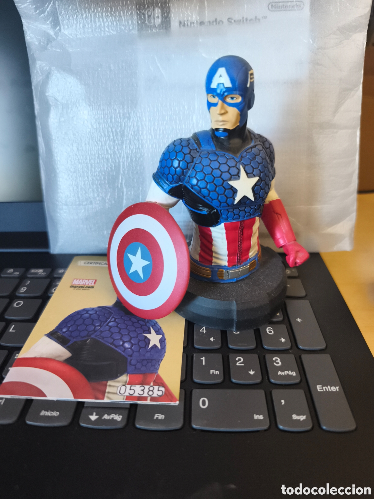 Coleccionismo: Busto Marvel de Capit&aacute;n Am&eacute;rica - Foto 1