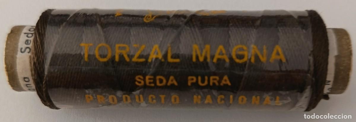 Coleccionismo: Bobina de hilo. Torzal. Magma. Seda pura. Seda Sanson. Manuel Balcell&ccedil;. Producto Nacional.