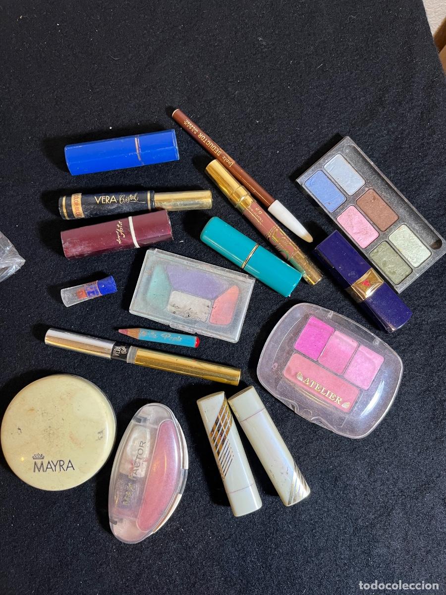 Coleccionismo: Lote maquillaje vintage a&ntilde;os 80 90 Max Factor Mayra Atelier cosm&eacute;tica antigua atrezo