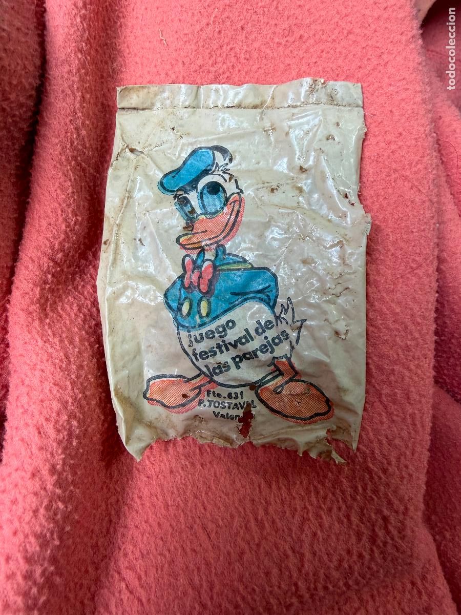 Coleccionismo: Bolsa de pipas pato Donald festival de las parejas