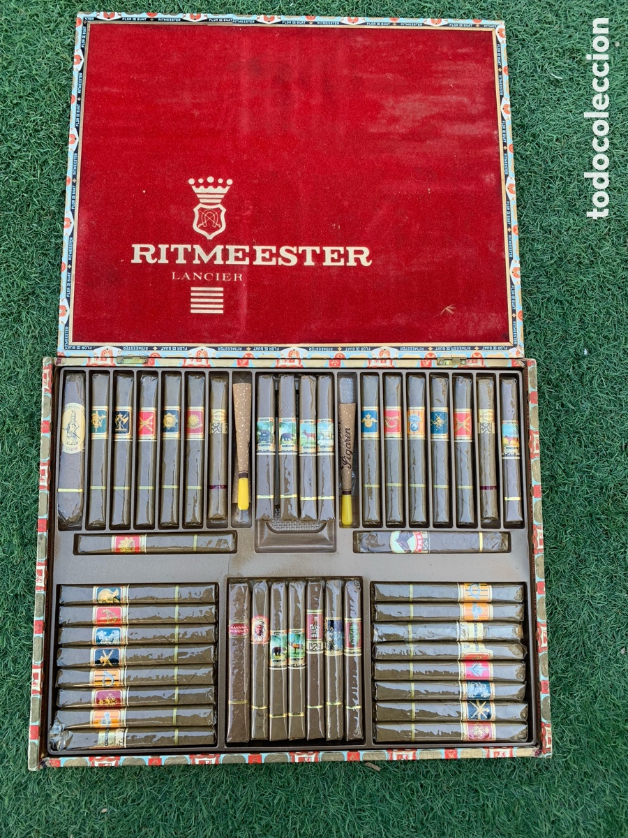 Coleccionismo: &bull; CAJA DE PUROS - RITMEESTER LANCIER - FLOR DE BUAT- 43 UNIDADES PRECINTADAS