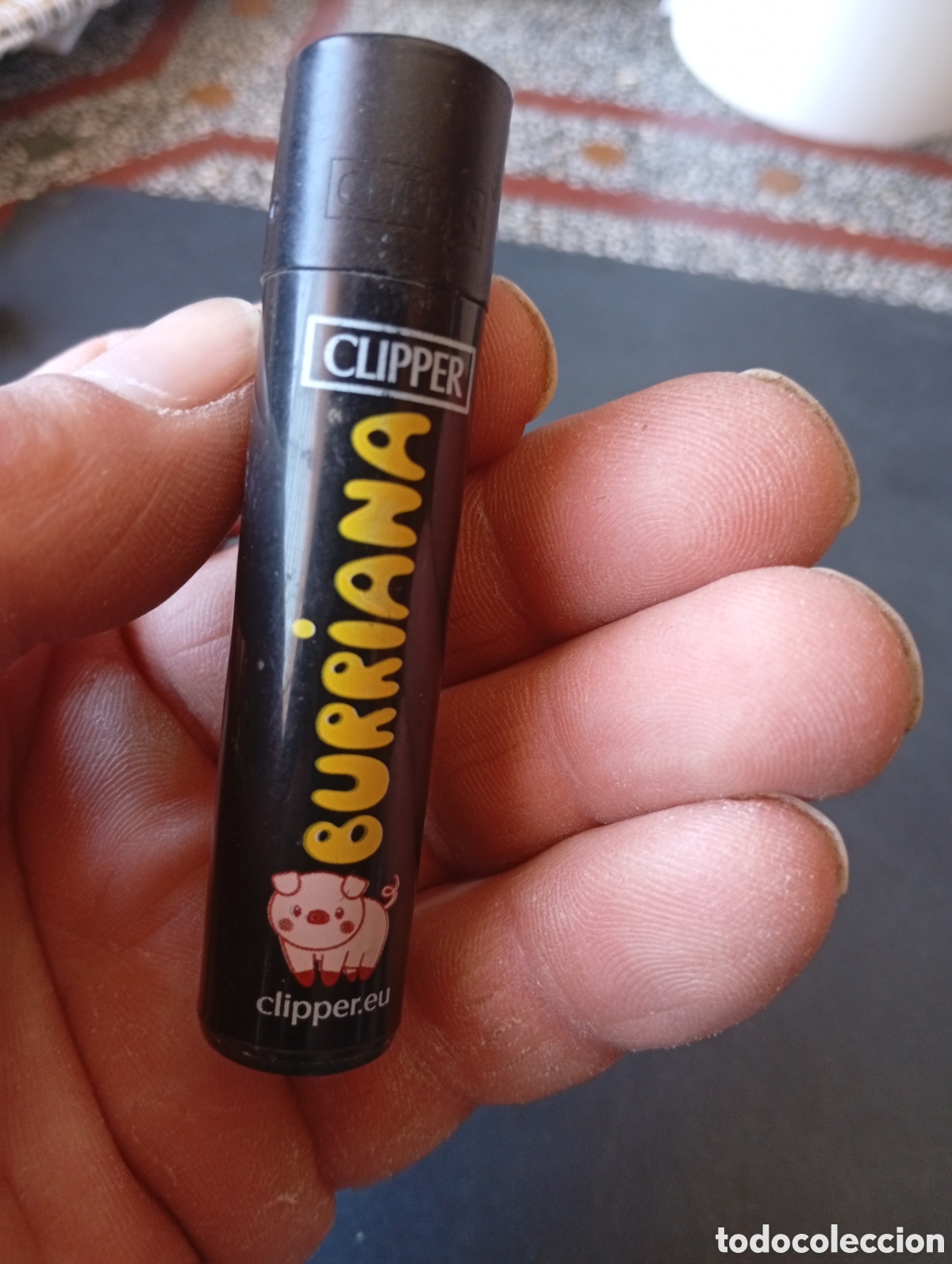 Coleccionismo: Mechero Clipper Burriana cerdo