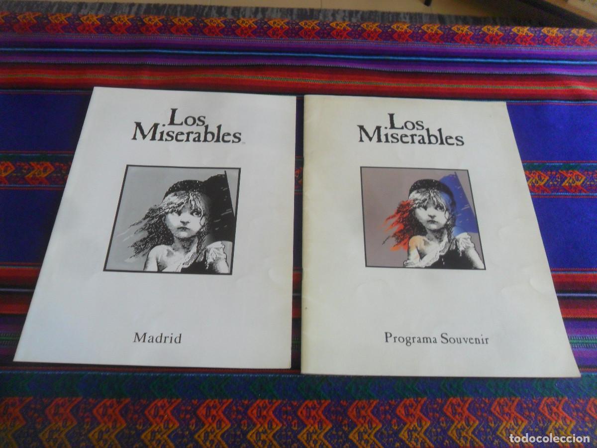 Coleccionismo: LOS MISERABLES PROGRAMA SOUVENIR Y MADRID TEATRO NUEVO APOLO 1&ordf; ED 1992. 20 P&Aacute;GINAS. RARO.