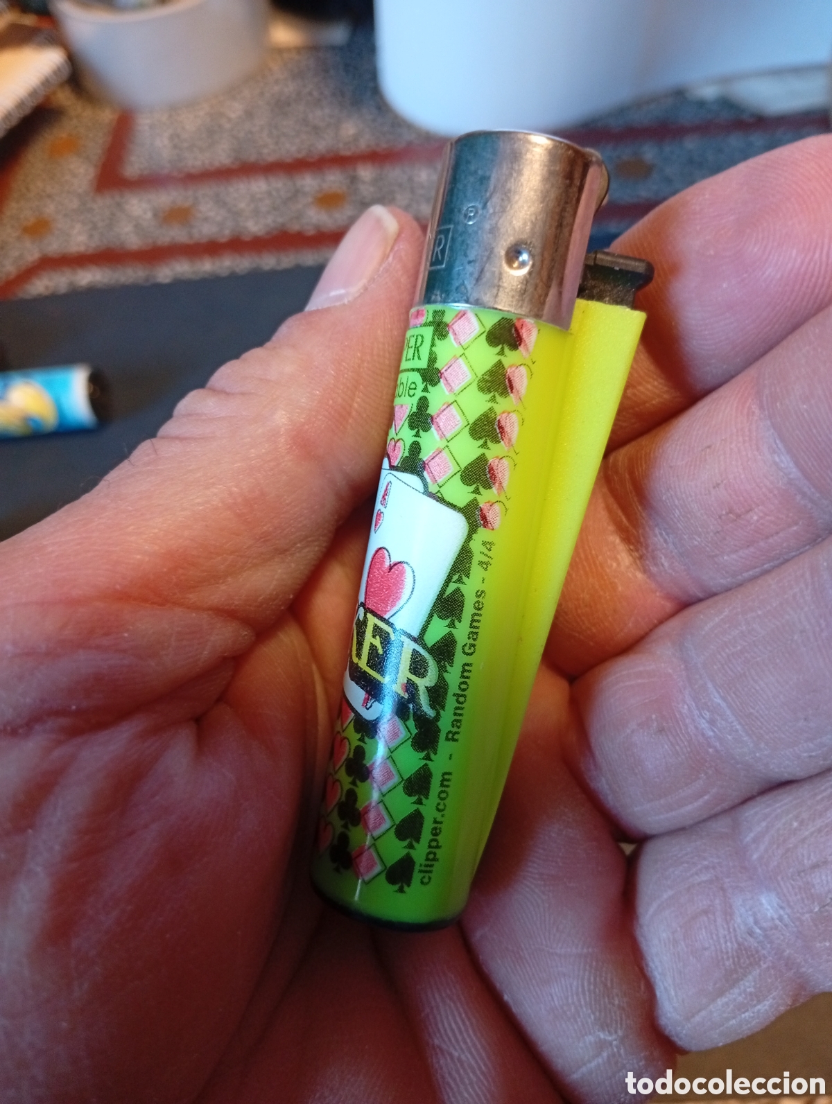 Coleccionismo: Mechero Clipper poker ases - Foto 2