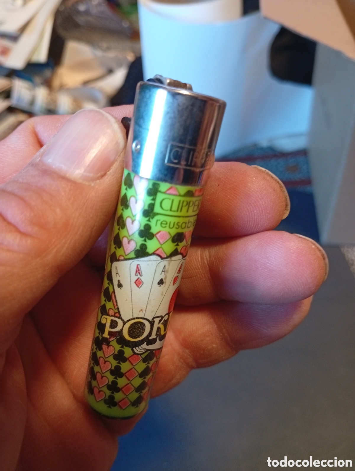 Coleccionismo: Mechero Clipper poker ases