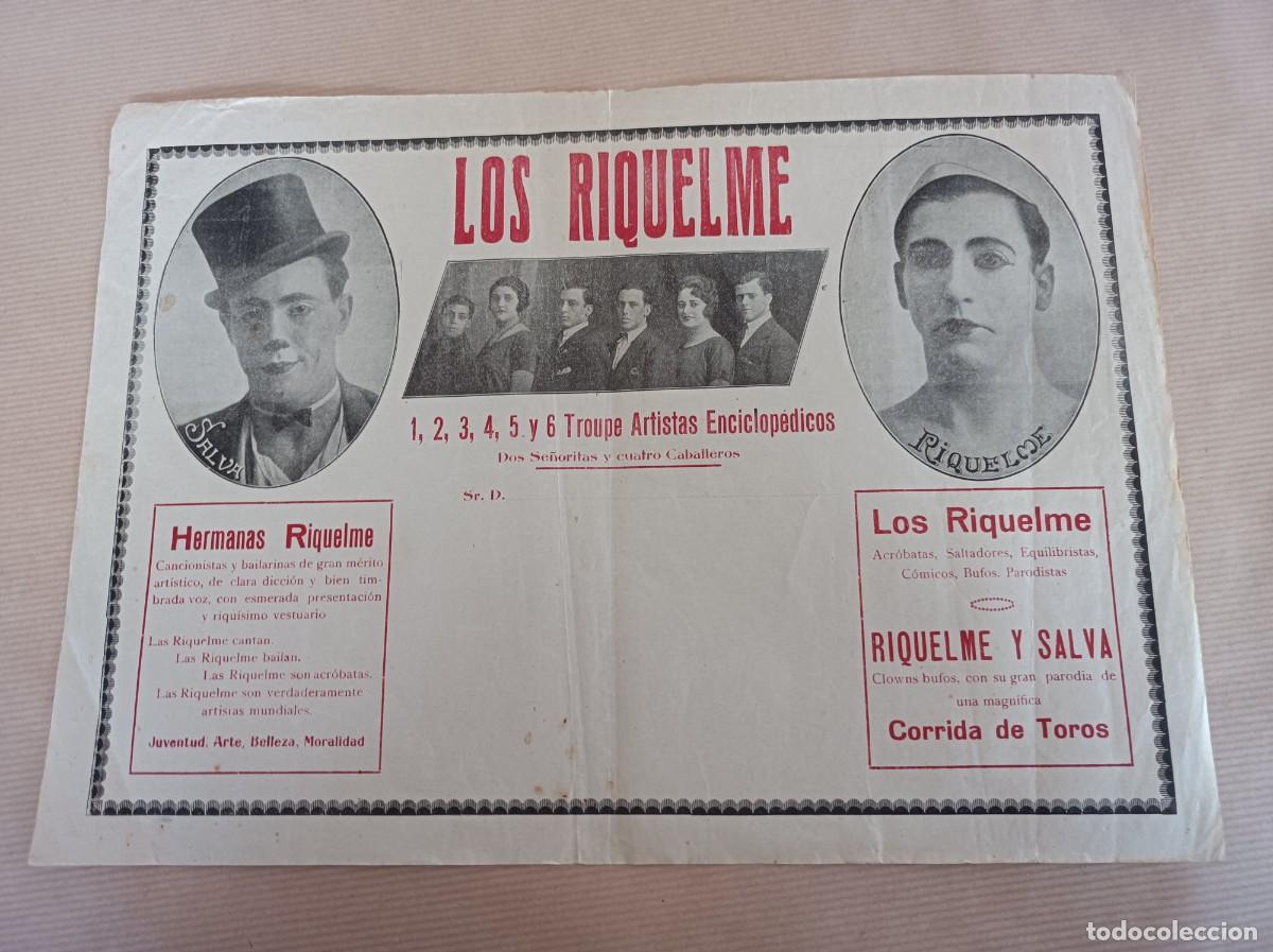 Coleccionismo: PROGRAMA LOS RIQUELME TROUPE ARTISTAS ENCICLOP&Eacute;DICOS