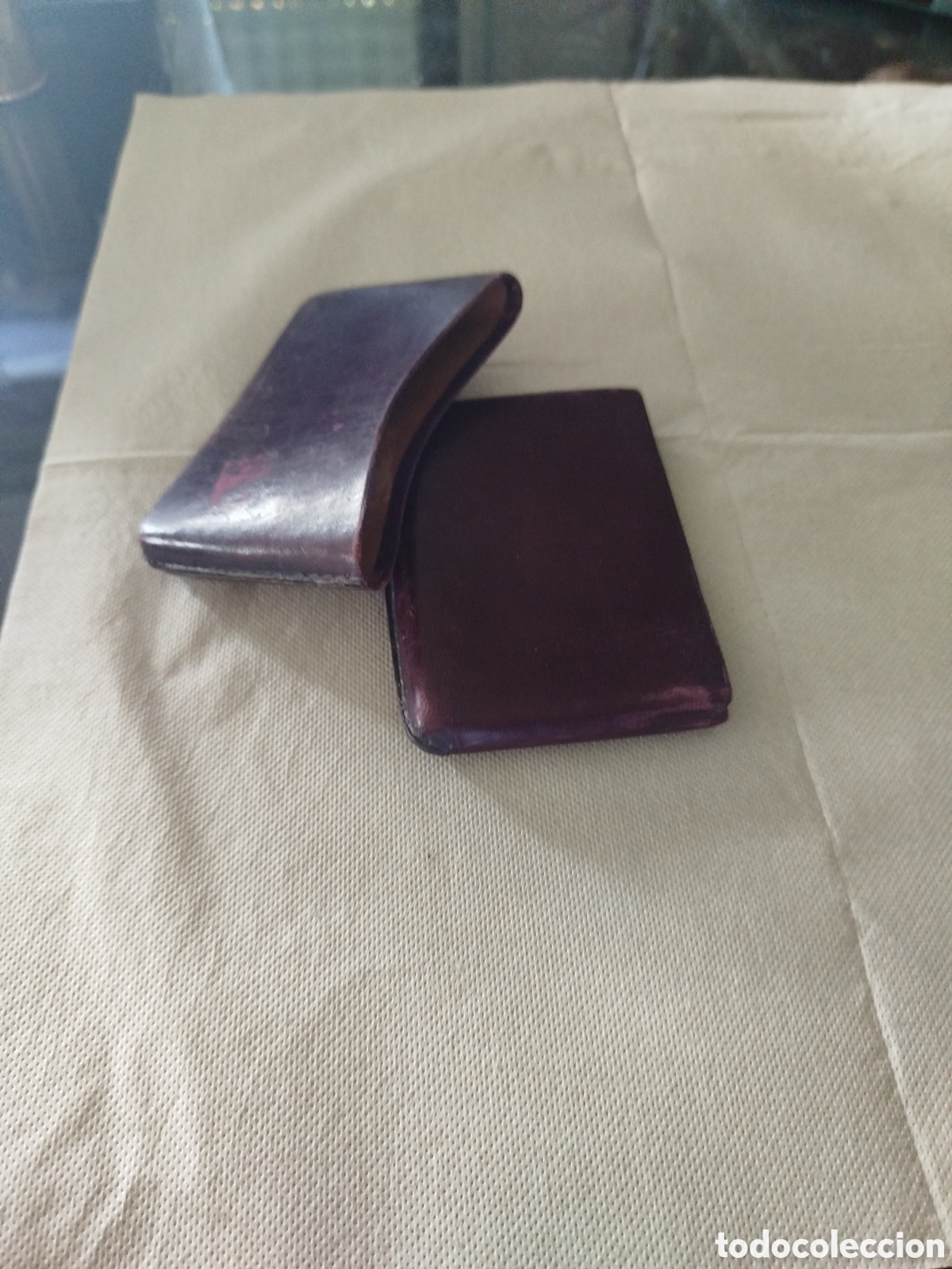 Coleccionismo: Petaca para el tabaco de cuero - Foto 4