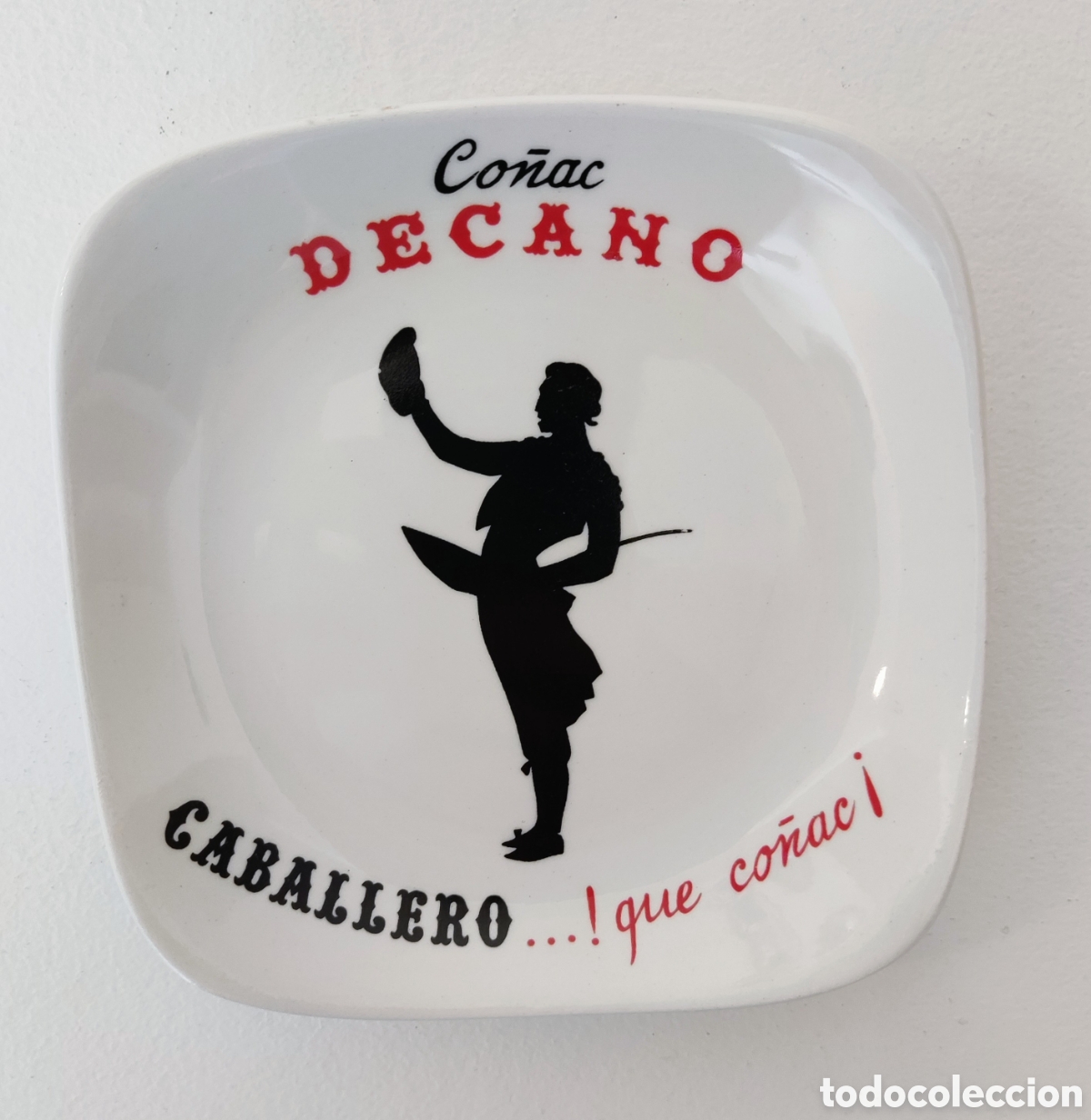 Coleccionismo: Cenicero vintage Co&ntilde;ac Decano Caballero Pontesa Espa&ntilde;a