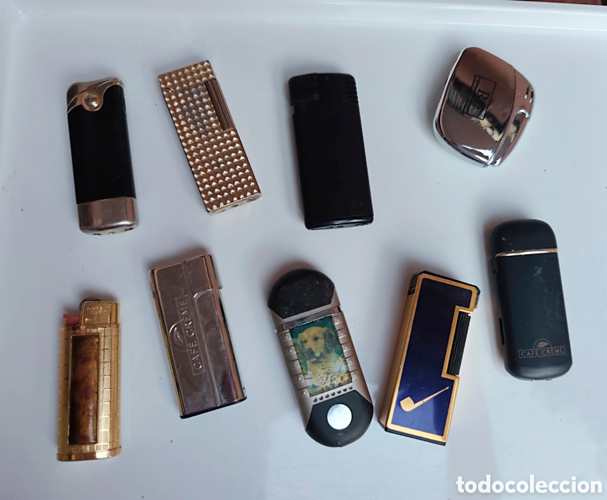 Coleccionismo: Lote mecheros vintage. Incluye curioso mechero holograma
