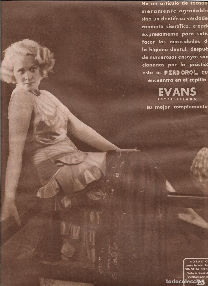 Coleccionismo: A&Ntilde;O 1933 RECORTE PRENSA PUBLICIDAD PERBOROL DENTIFRICO HIGIENE BUCAL